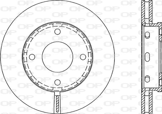 OPEN PARTS Тормозной диск BDA2055.20